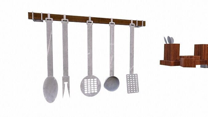 Kitchen Props Low-poly 3D model