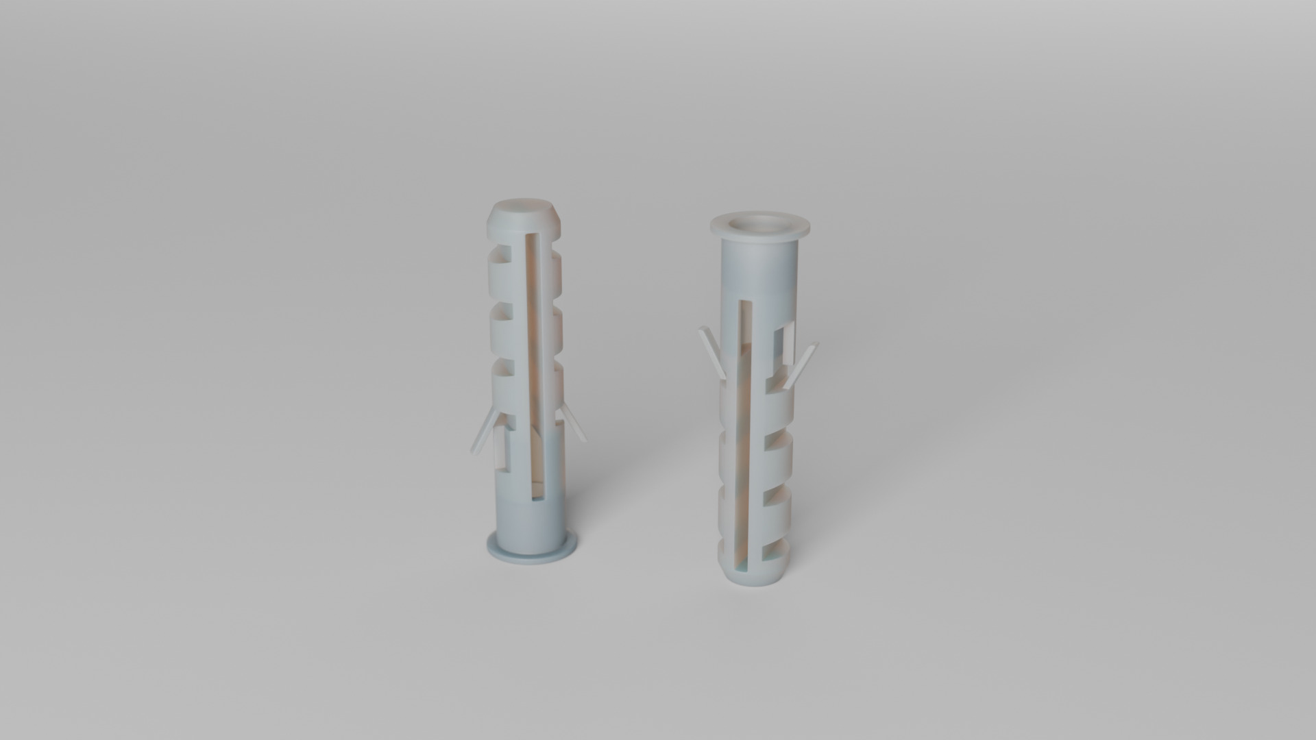 High-Detail Subdividable Wall Plug Set - Dowel 3D model_8