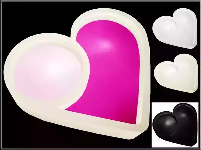 Heart Shaped Double Bowl