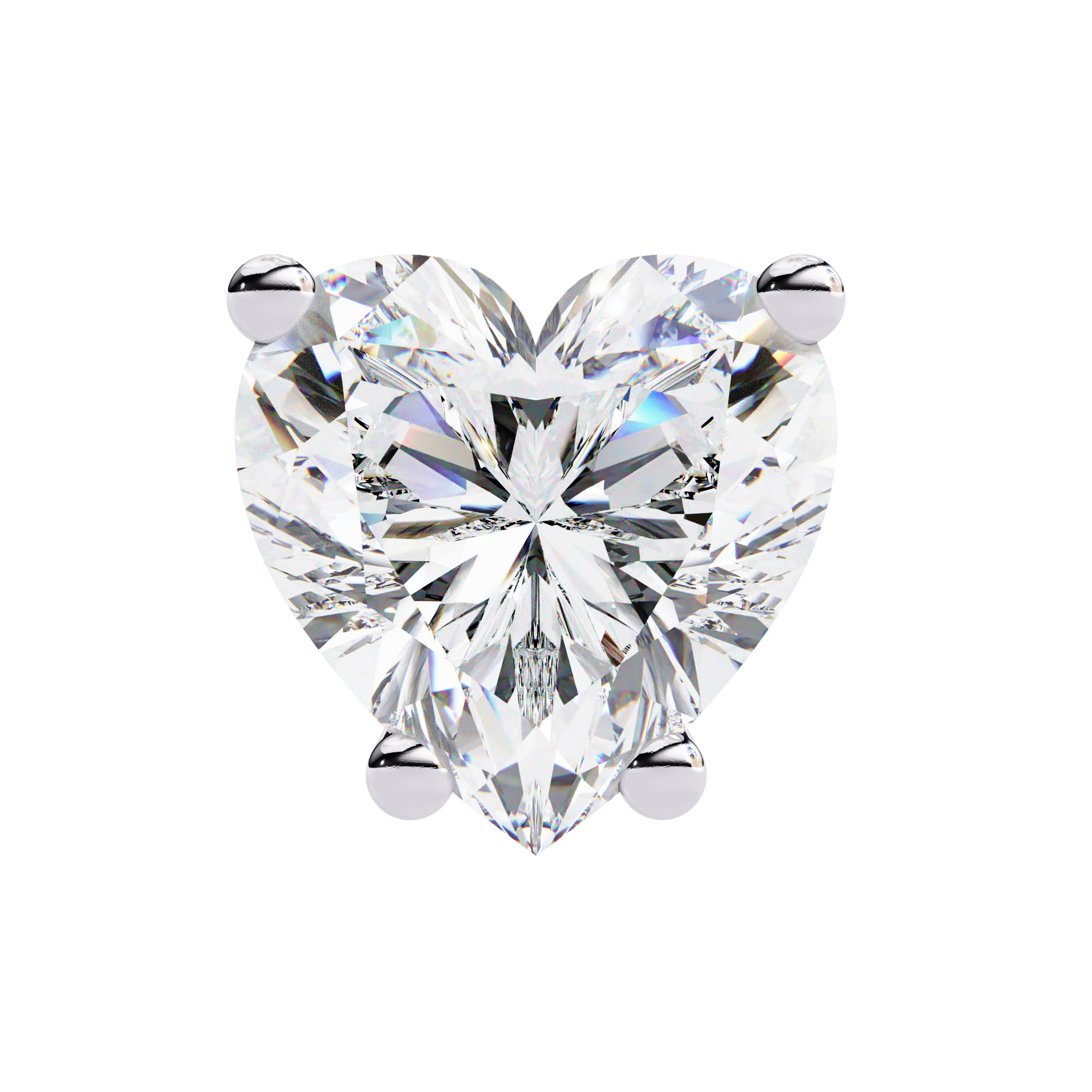 Diamond Studs Earrings 360 animation renders 3dm stl details 3D print model_13