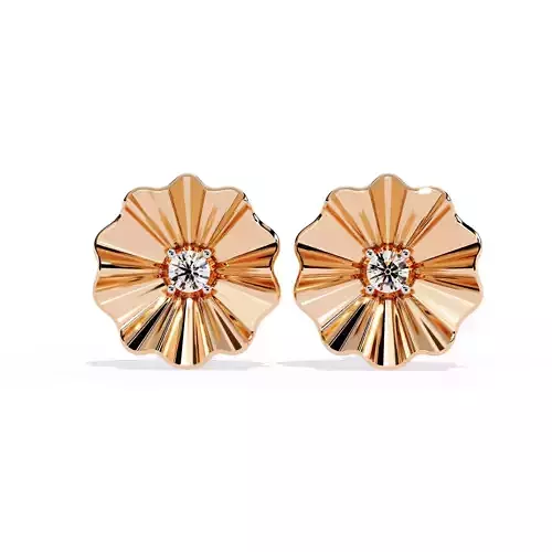 Diamond Studs Earrings 360 animation renders 3dm stl details 3D print model