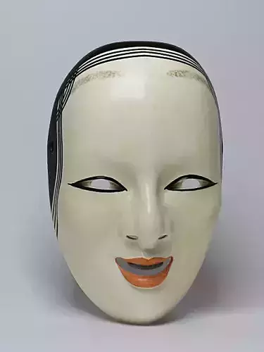 japanese woman mask 3D model