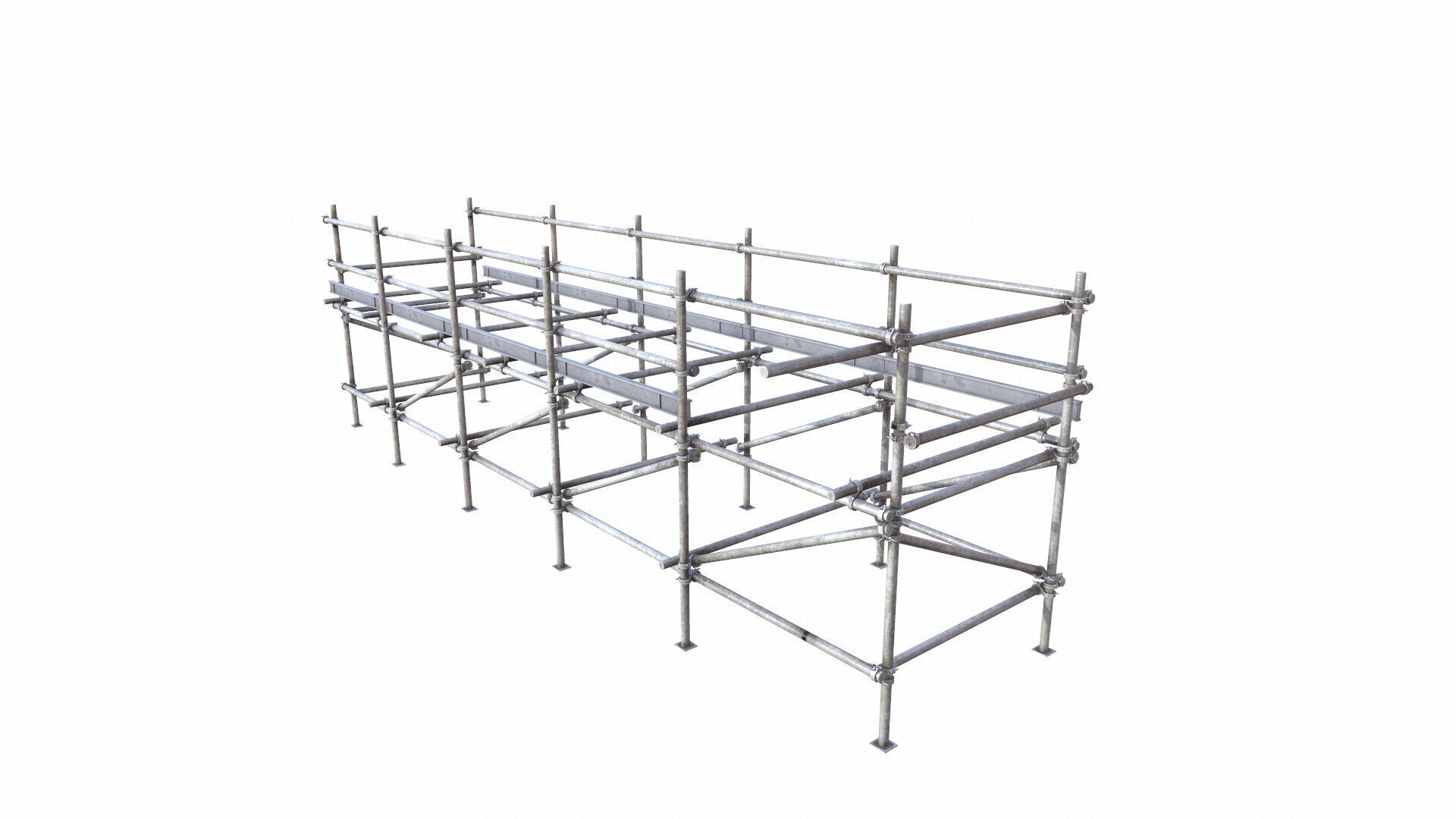 Scaffolding Low-poly 3D model_3