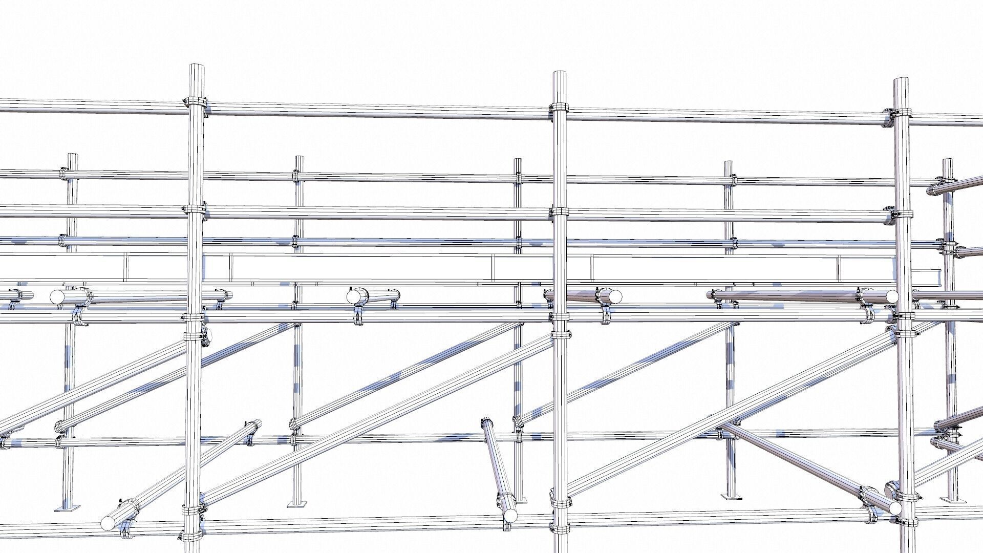 Scaffolding Low-poly 3D model_7