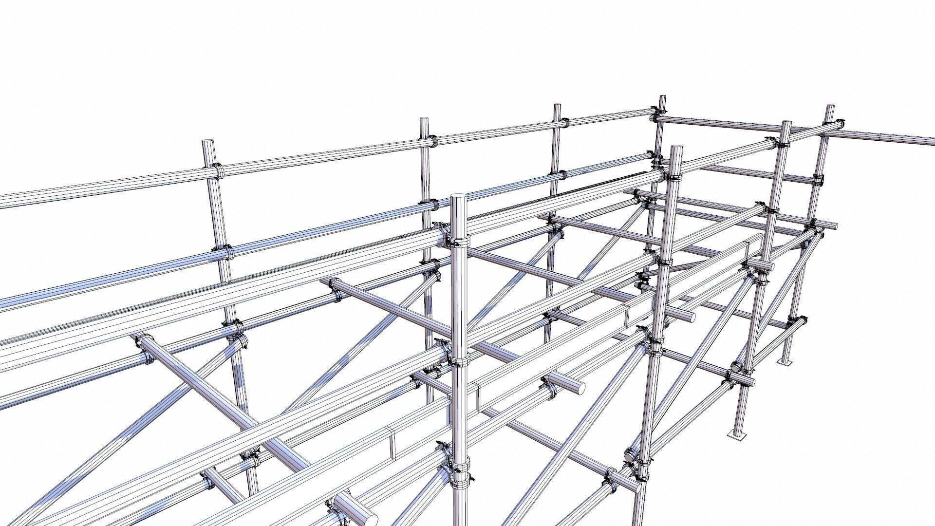 Scaffolding Low-poly 3D model_8