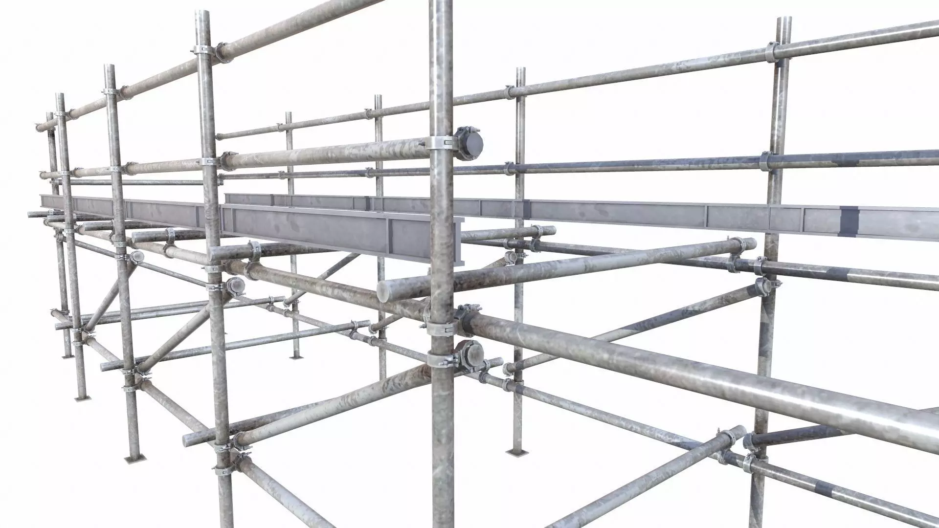 Scaffolding Low-poly 3D model_0