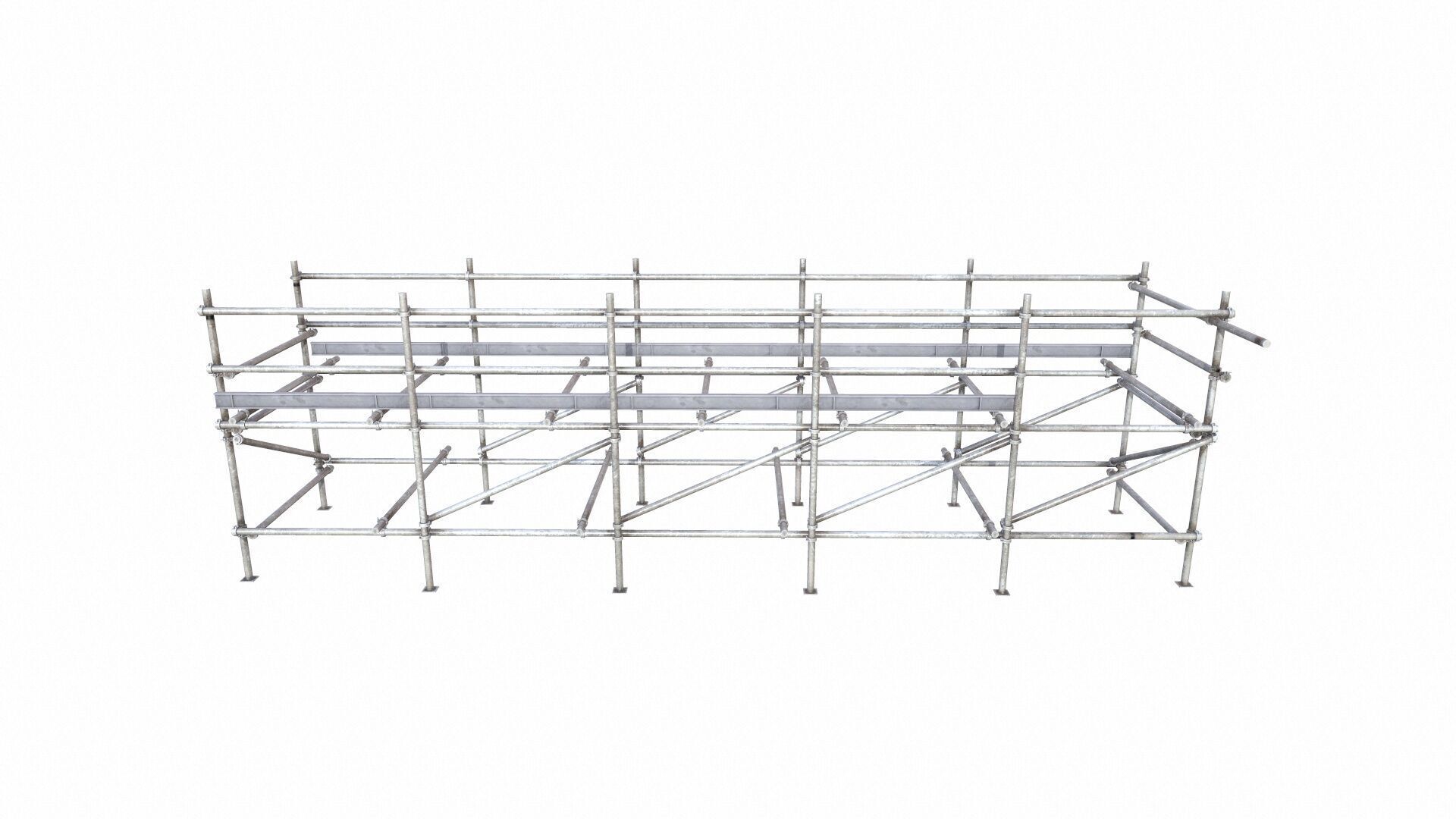 Scaffolding Low-poly 3D model_2