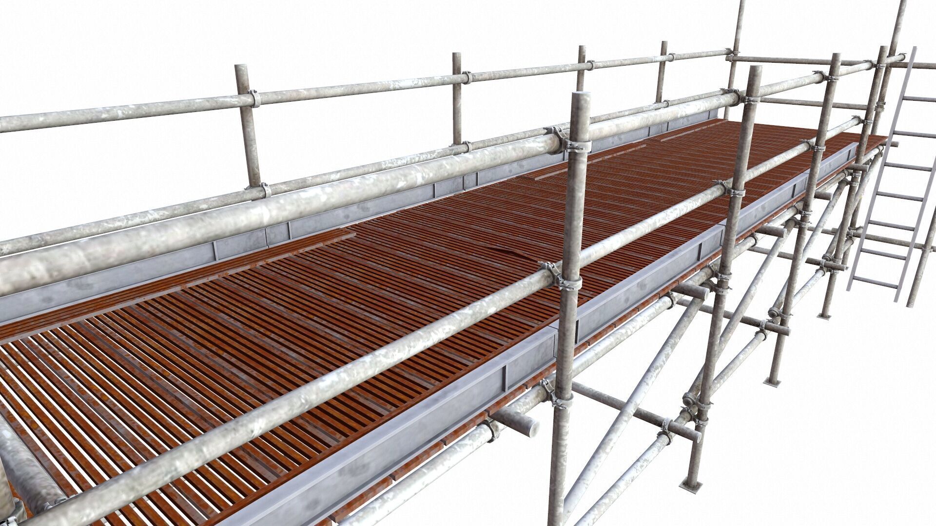 Scaffolding Low-poly 3D model_5