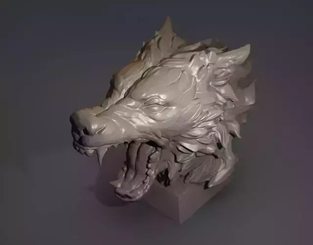 Wolf Bust 