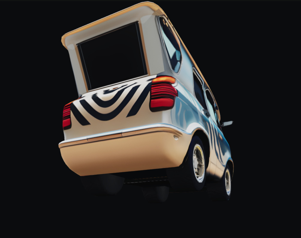 COOL CARS SolarRover no4 Collectable Model these WHEELS are HOT Low-poly 3D model_3