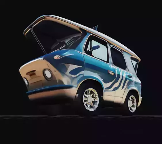 COOL CARS SolarRover no4 Collectable Model these WHEELS are HOT Low-poly 3D model
