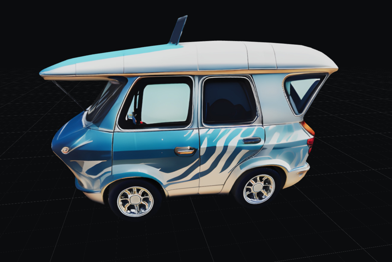 COOL CARS SolarRover no4 Collectable Model these WHEELS are HOT Low-poly 3D model_1