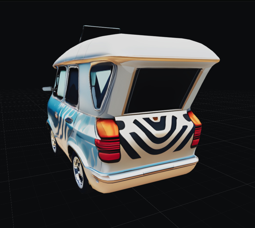 COOL CARS SolarRover no4 Collectable Model these WHEELS are HOT Low-poly 3D model_2