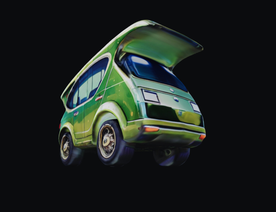 COOL CARS SolarRover no5 Collectable Model these WHEELS are HOT Low-poly 3D model_4