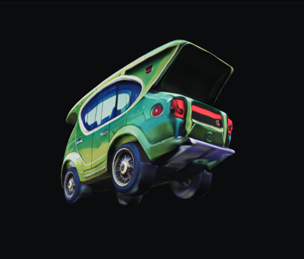 COOL CARS SolarRover no5 Collectable Model these WHEELS are HOT Low-poly 3D model_2