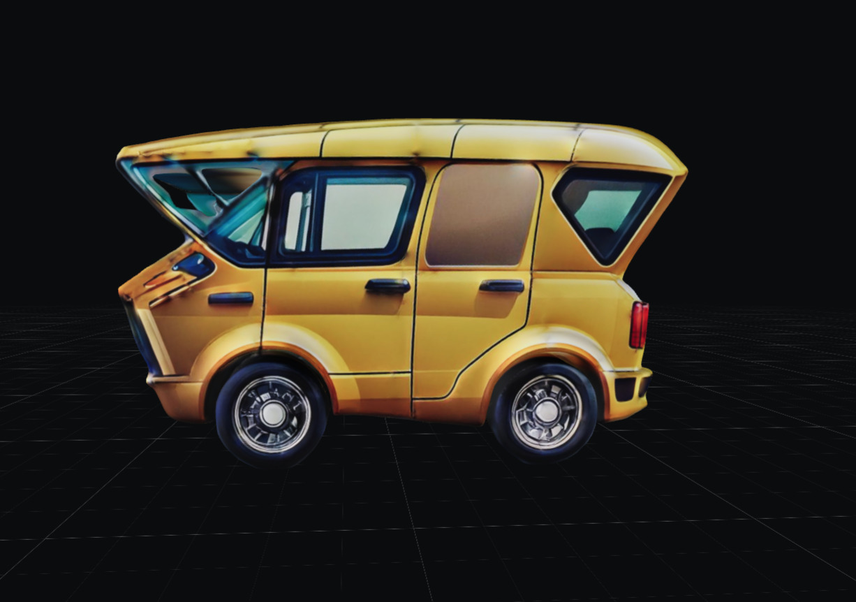 COOL CARS SolarRover no6 Collectable Model these WHEELS are HOT Low-poly 3D model_1