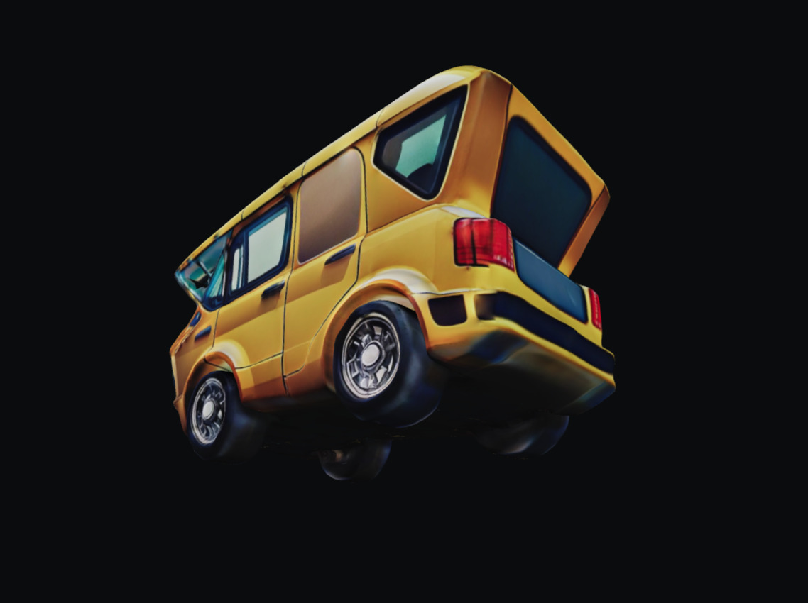 COOL CARS SolarRover no6 Collectable Model these WHEELS are HOT Low-poly 3D model_2