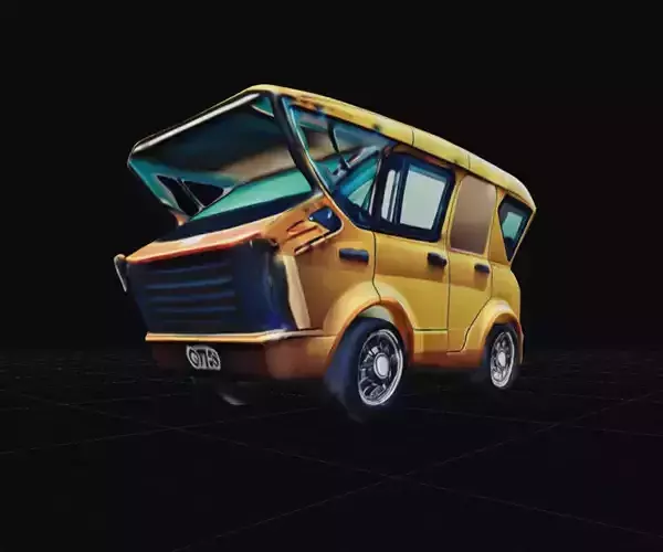 COOL CARS SolarRover no6 Collectable Model these WHEELS are HOT Low-poly 3D model