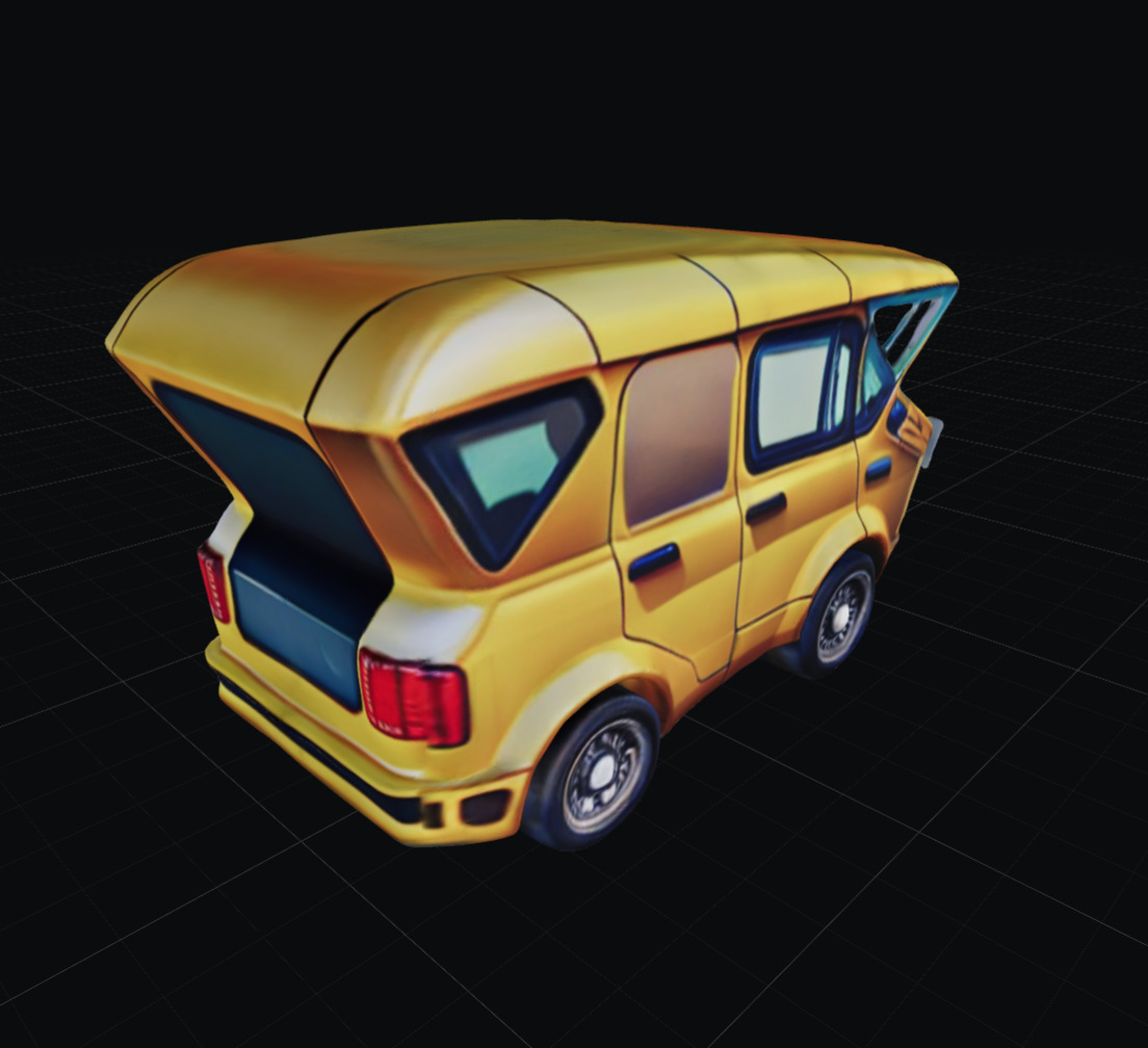 COOL CARS SolarRover no6 Collectable Model these WHEELS are HOT Low-poly 3D model_3