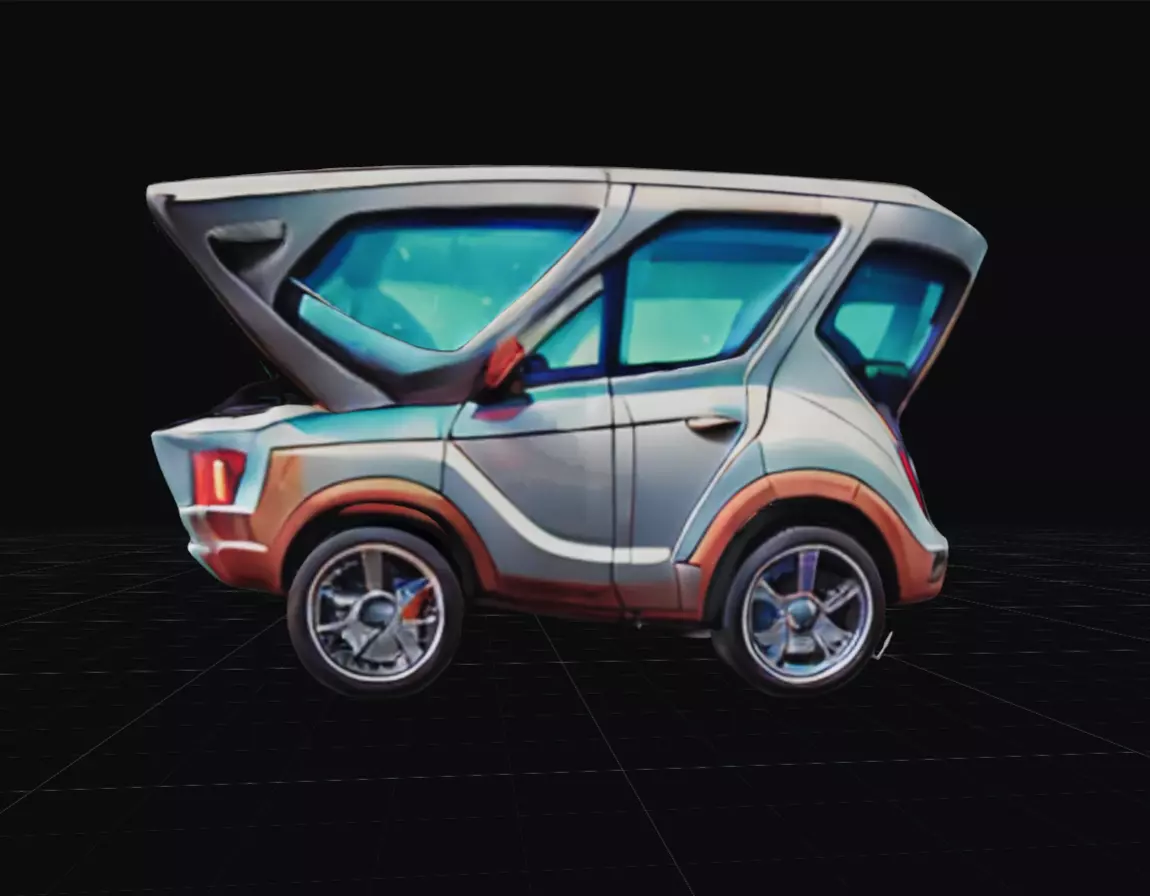 COOL CARS SolarRover no7 Collectable Model these WHEELS are HOT Low-poly 3D model_0