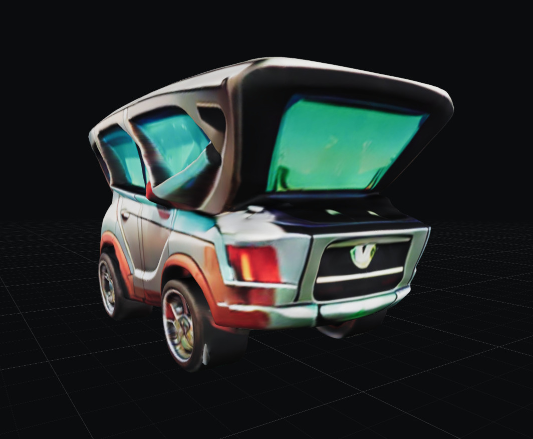 COOL CARS SolarRover no7 Collectable Model these WHEELS are HOT Low-poly 3D model_4