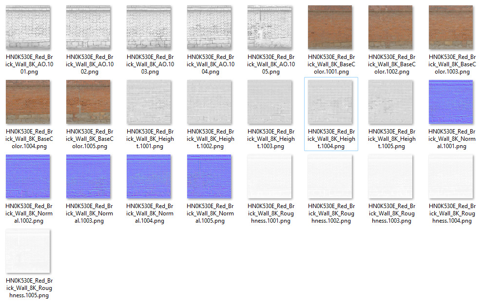 Red Brick Wall 007 3D model_9