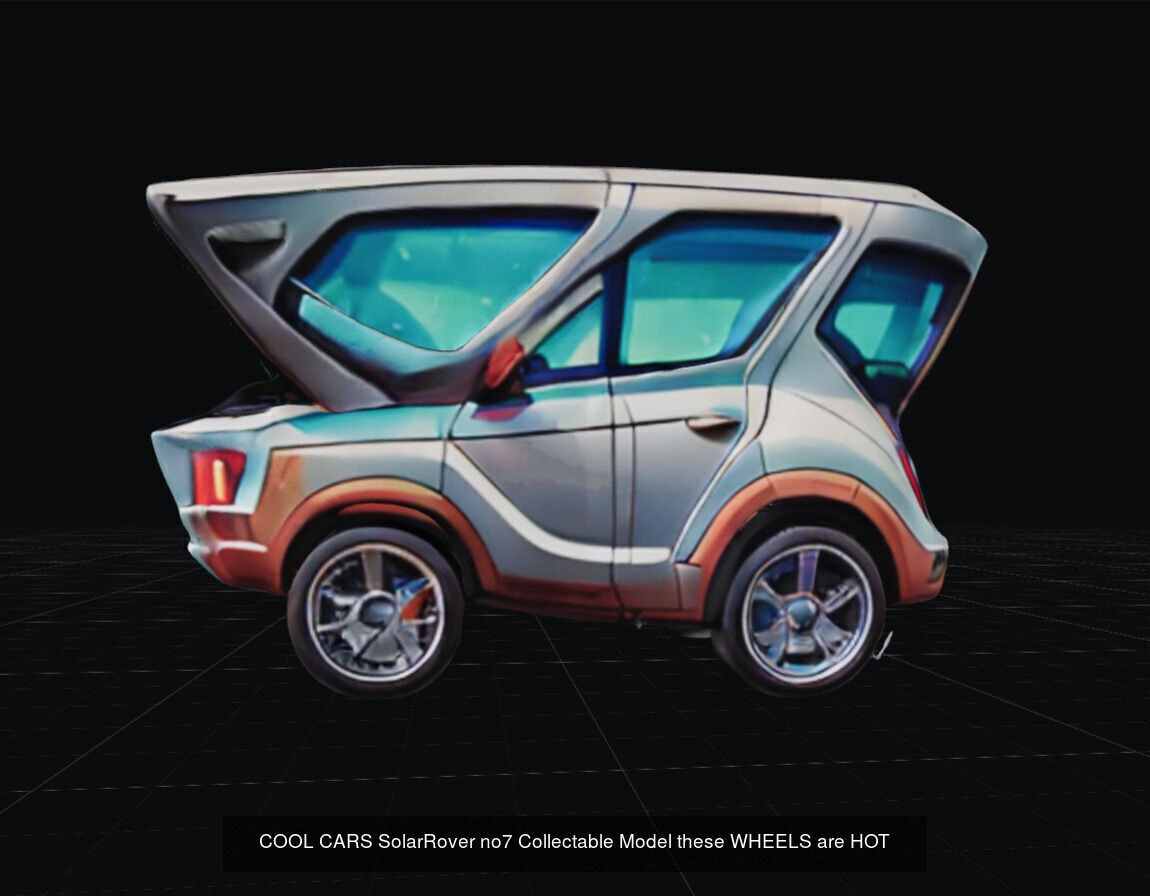 COOL CARS SolarRover TOY Collectable Model these WHEELS are HOT 3D Model Collection_8