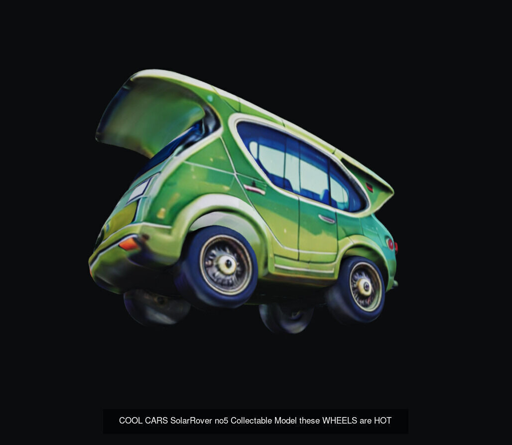 COOL CARS SolarRover TOY Collectable Model these WHEELS are HOT 3D Model Collection_5