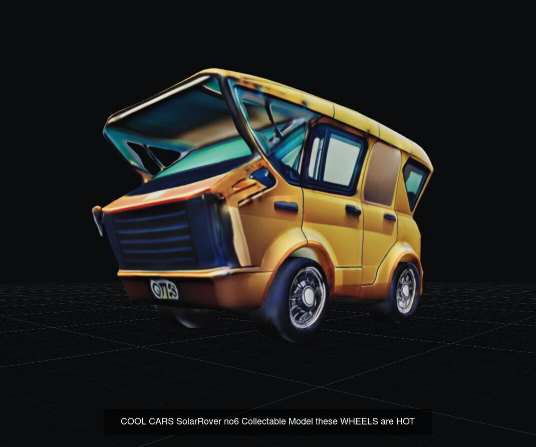 COOL CARS SolarRover TOY Collectable Model these WHEELS are HOT 3D Model Collection_7