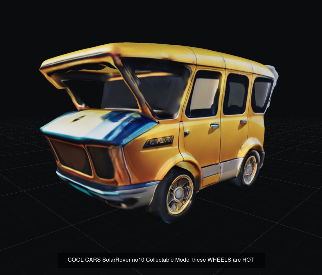 COOL CARS SolarRover TOY Collectable Model these WHEELS are HOT 3D Model Collection_6