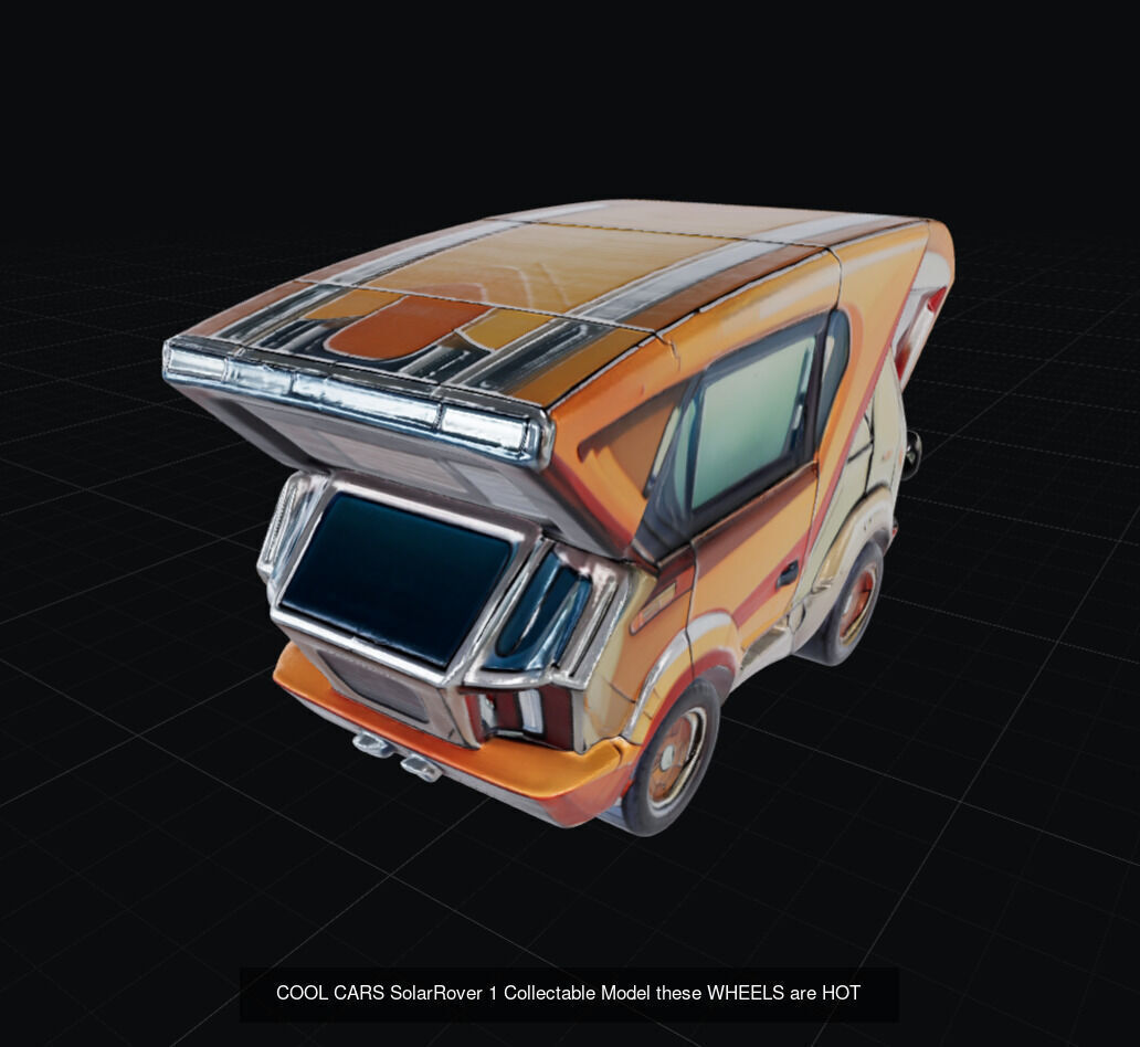 COOL CARS SolarRover TOY Collectable Model these WHEELS are HOT 3D Model Collection_1