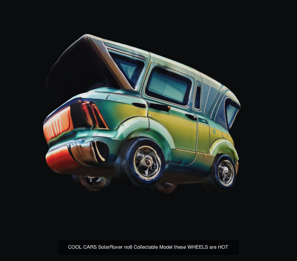 COOL CARS SolarRover TOY Collectable Model these WHEELS are HOT 3D Model Collection_2
