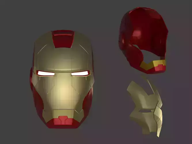 Avengers endgame IRON MAN Mark 5 MK5 Helmet 3D print model