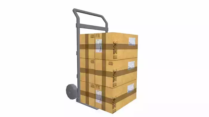 Trolley with carton Box