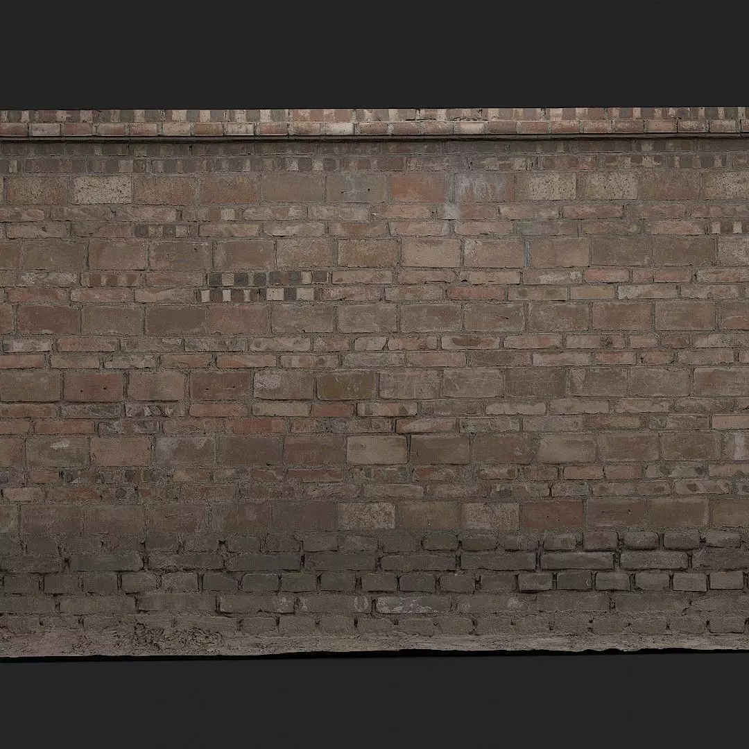 Red Brick Wall 006 3D model | CGTrader