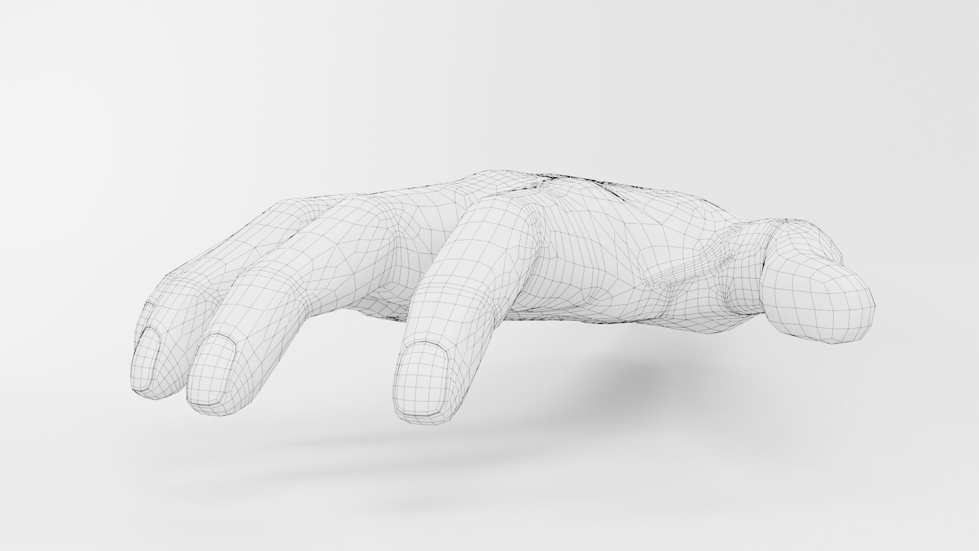 Hand CG1 3D model_9