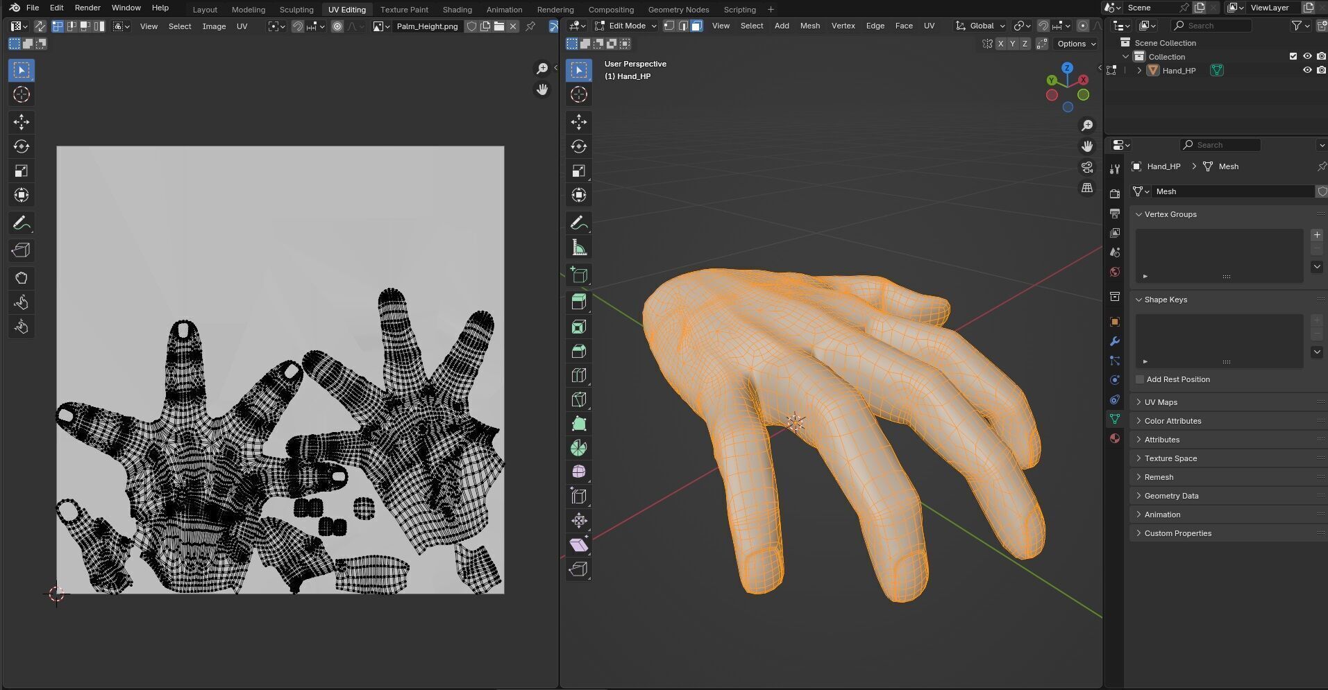 Hand CG1 3D model_15