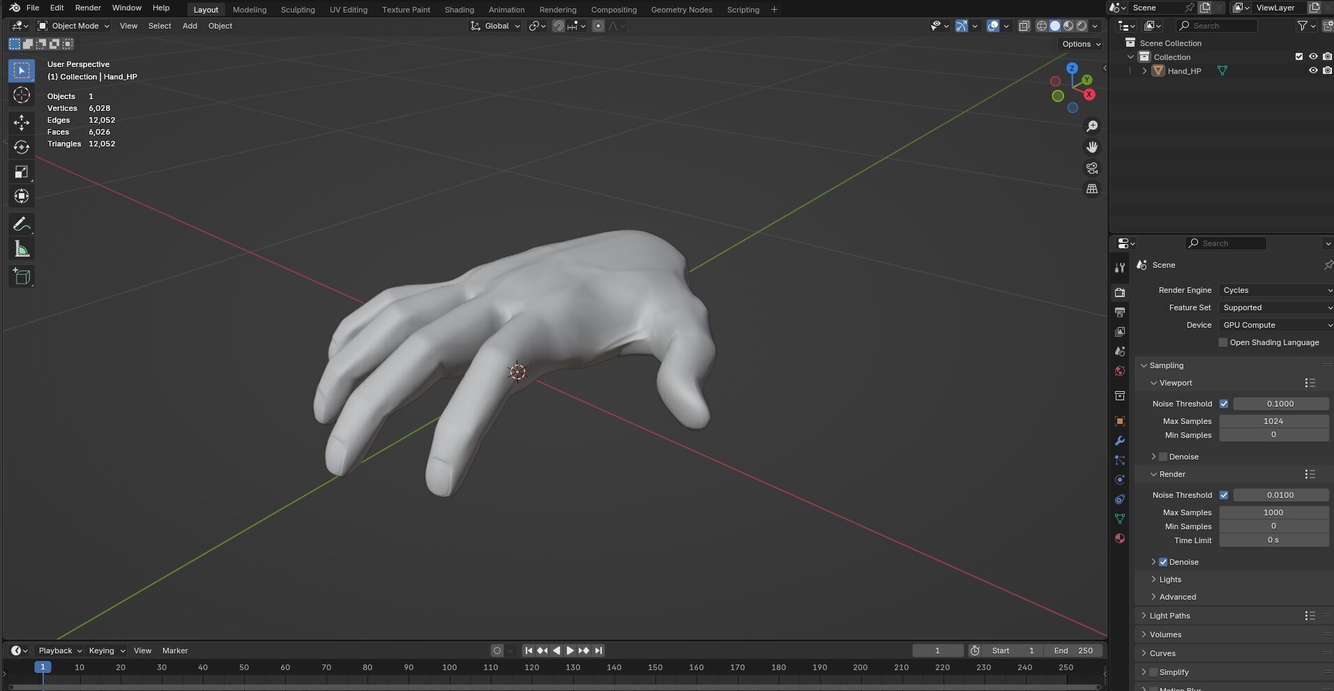 Hand CG1 3D model_13