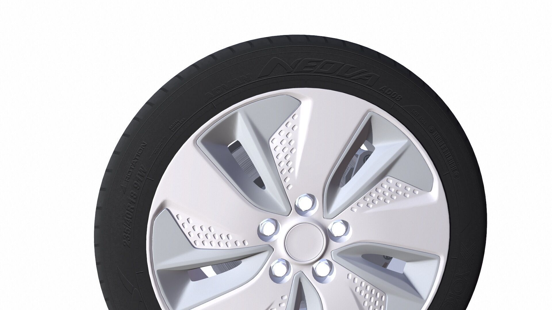 Tyre 3D Model Low-poly 3D model_4