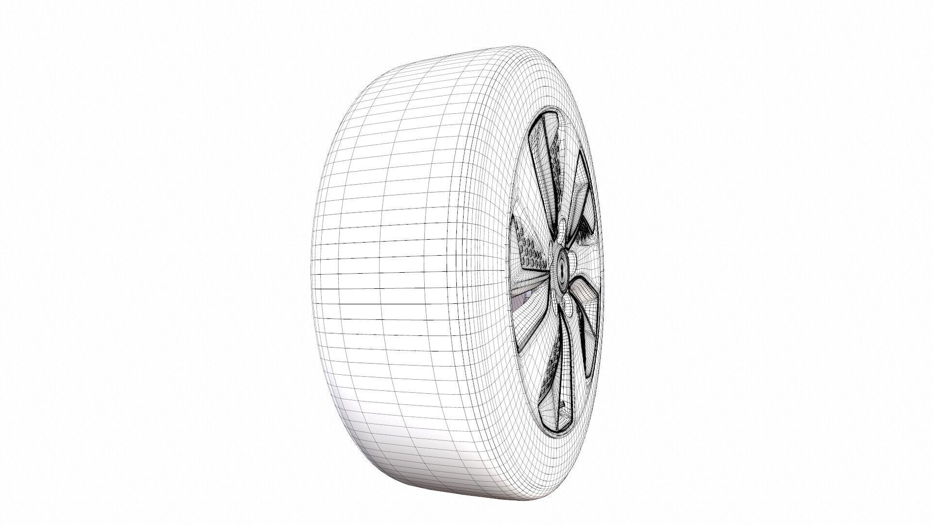 Tyre 3D Model Low-poly 3D model_10