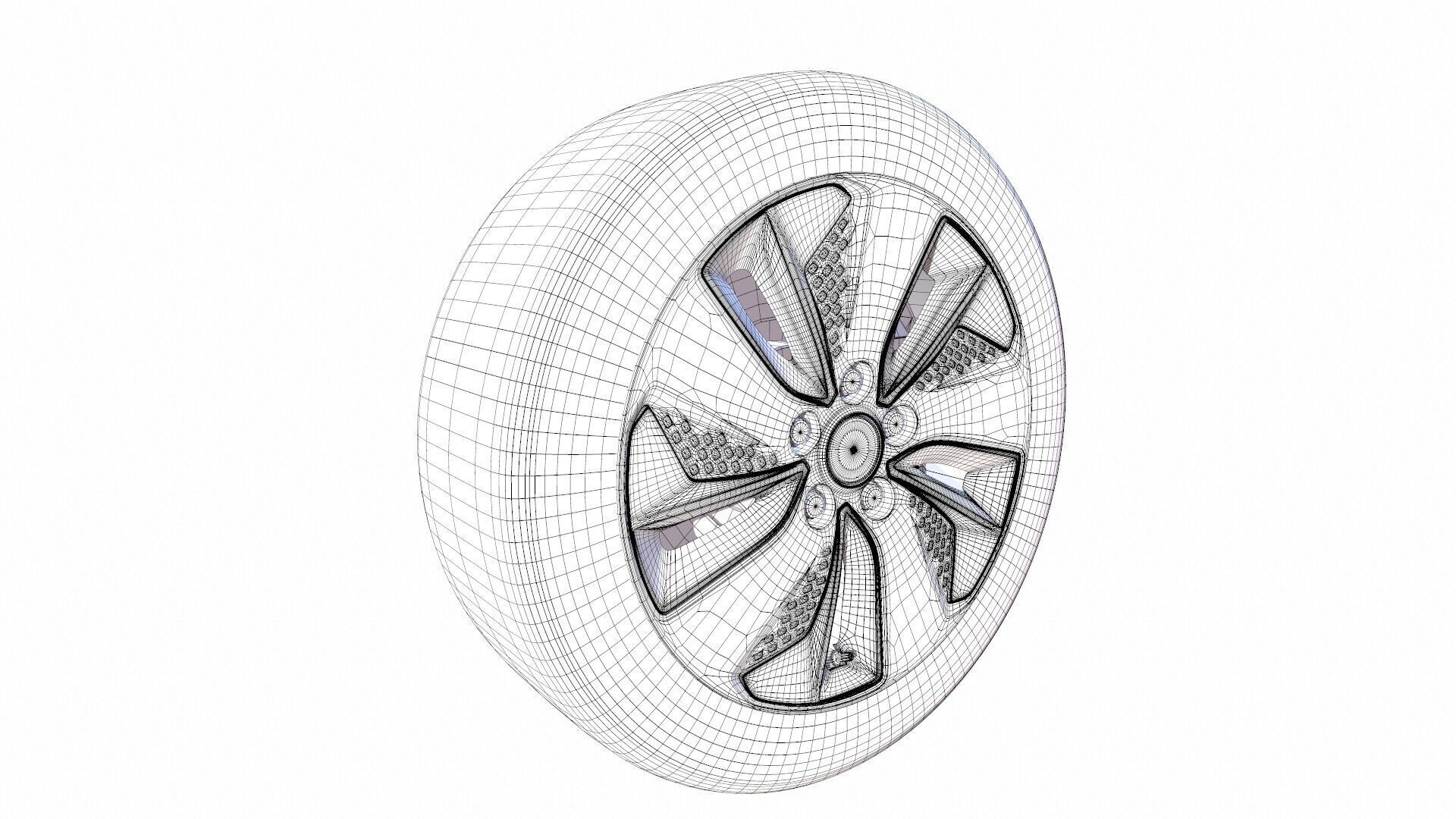 Tyre 3D Model Low-poly 3D model_8