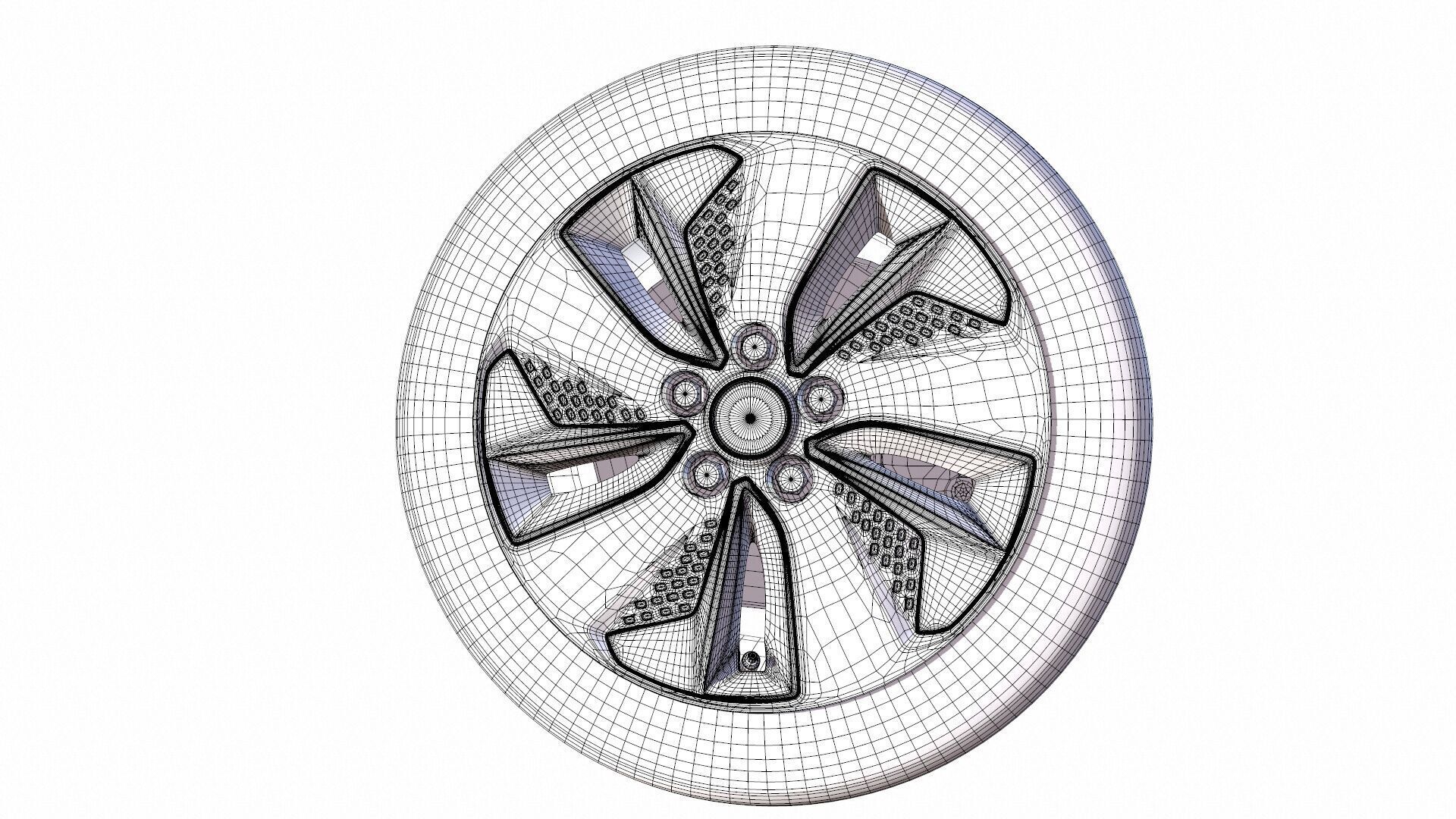 Tyre 3D Model Low-poly 3D model_9