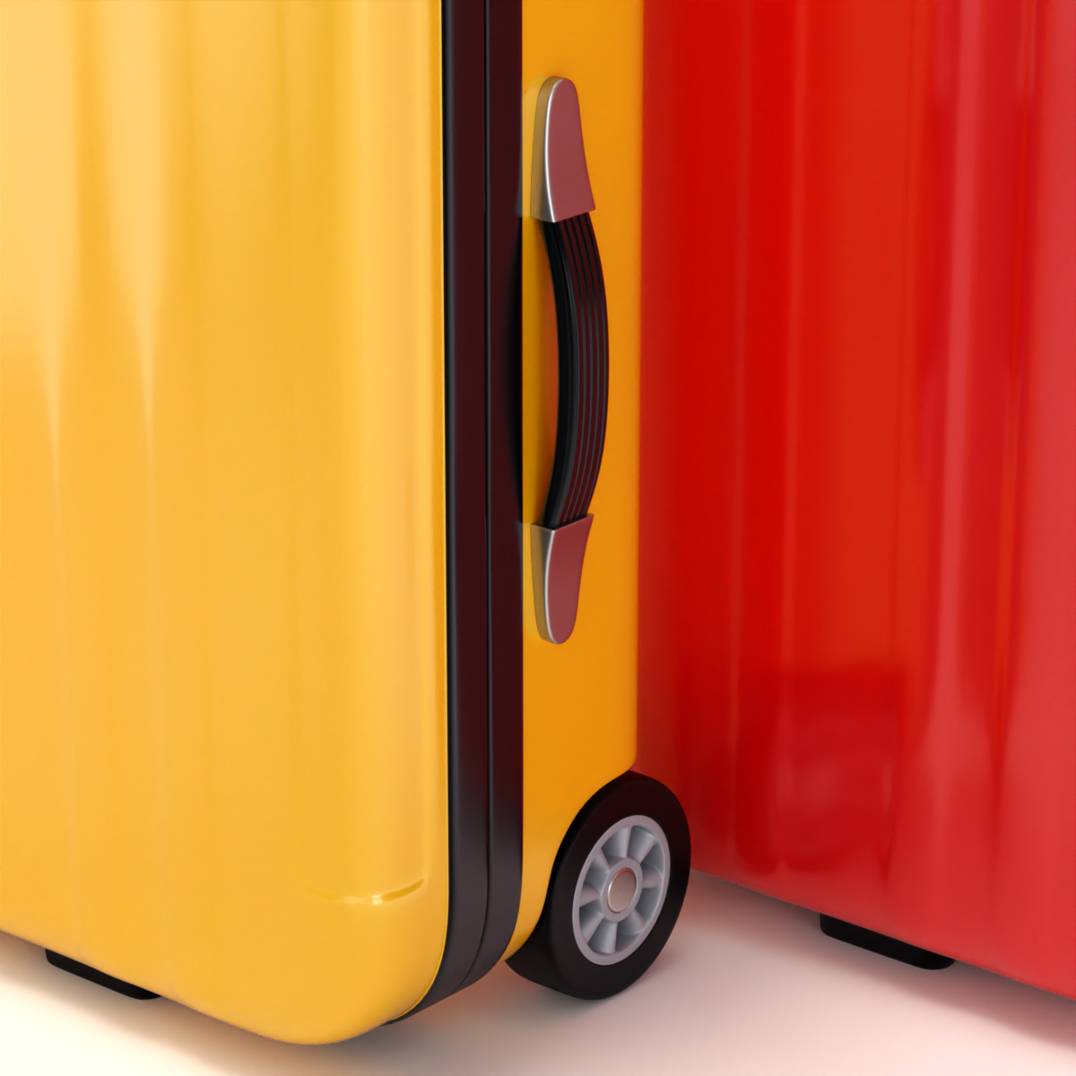 Suitcase Luggage Trolley 3D model_6