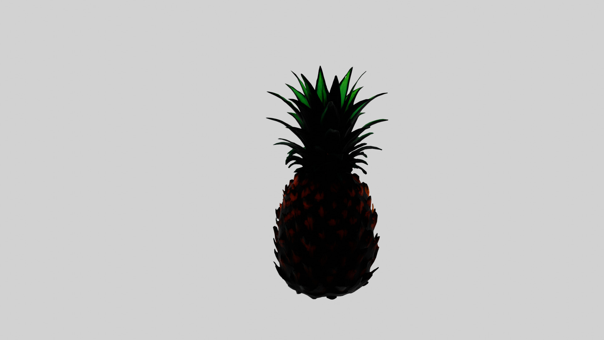Cartoon Pineapple 3D model_4