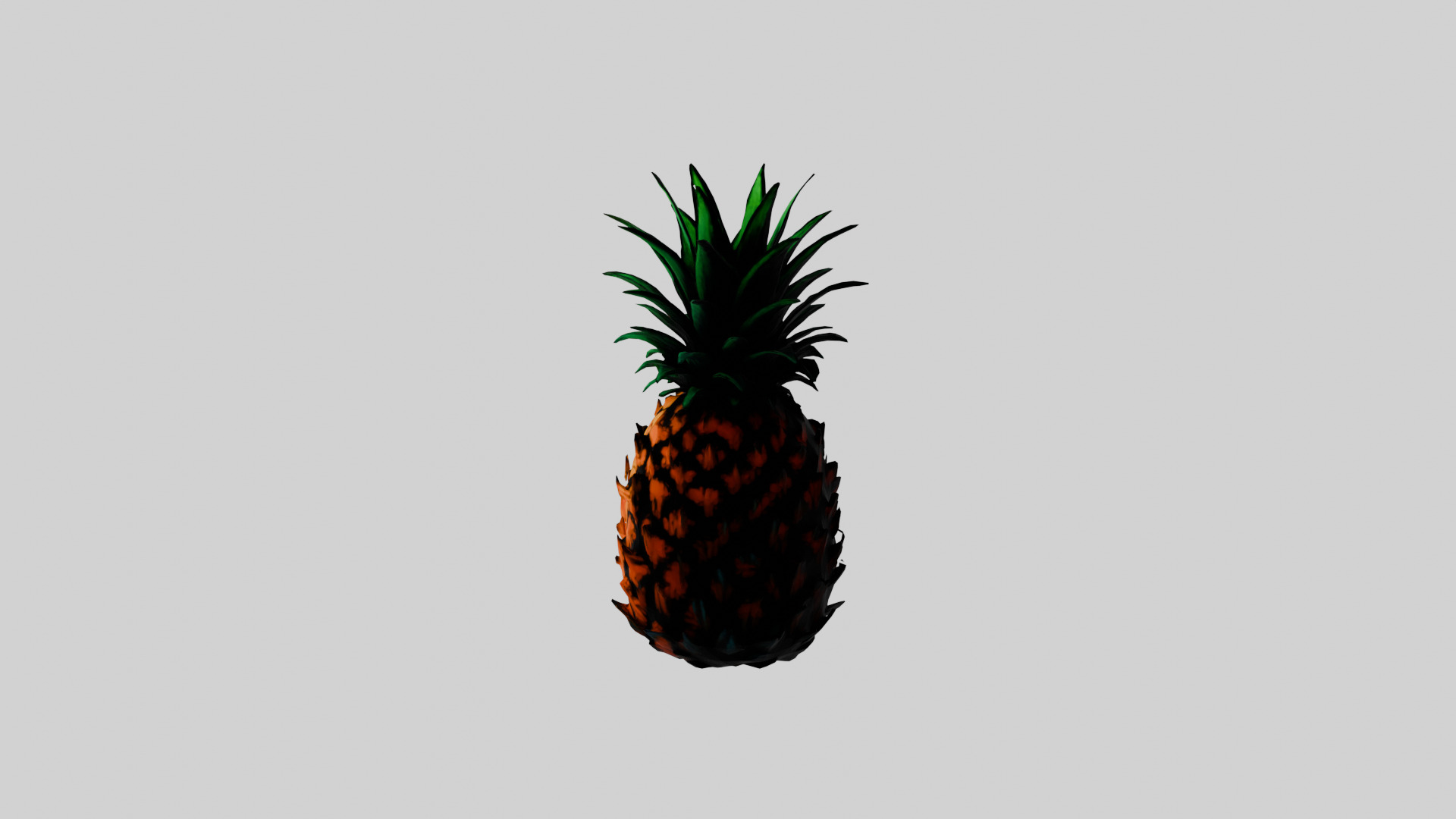 Cartoon Pineapple 3D model_5