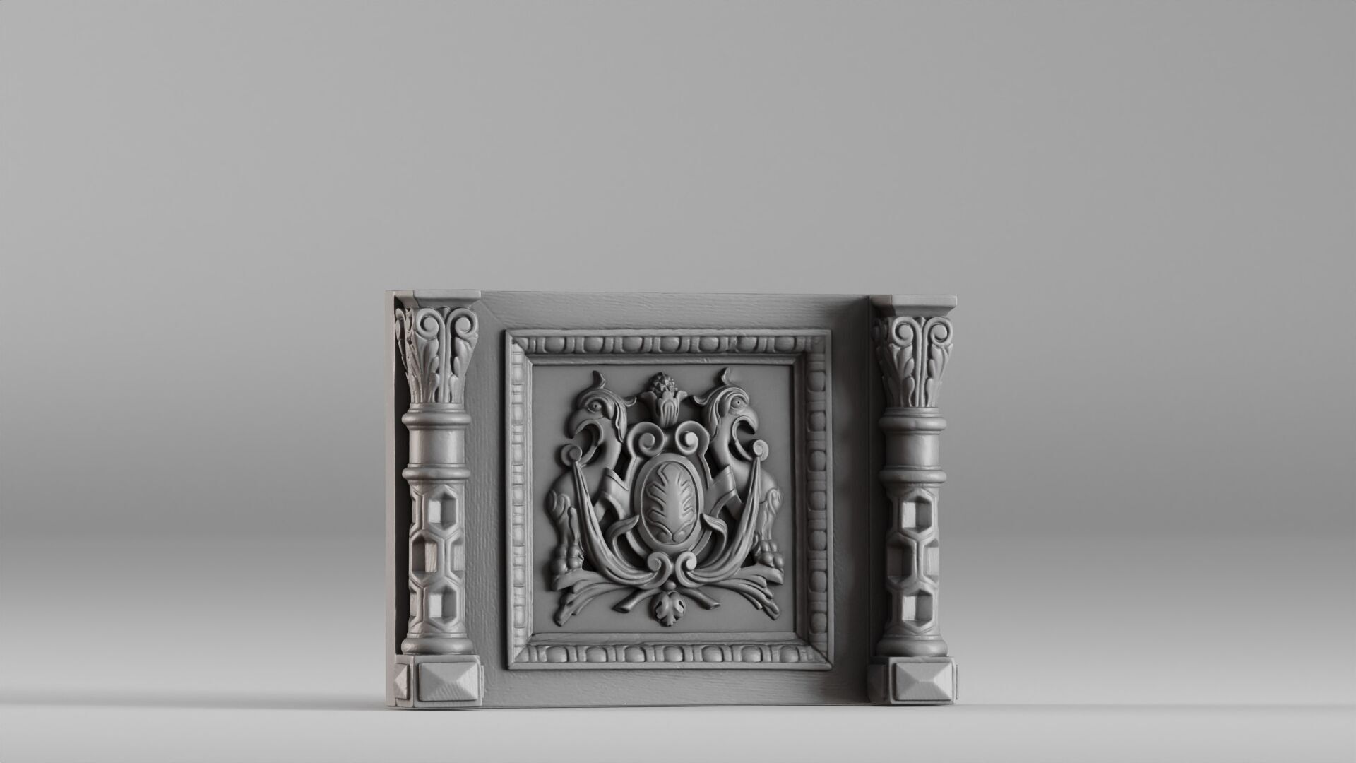 001582 Architectural Element 3D print model_2