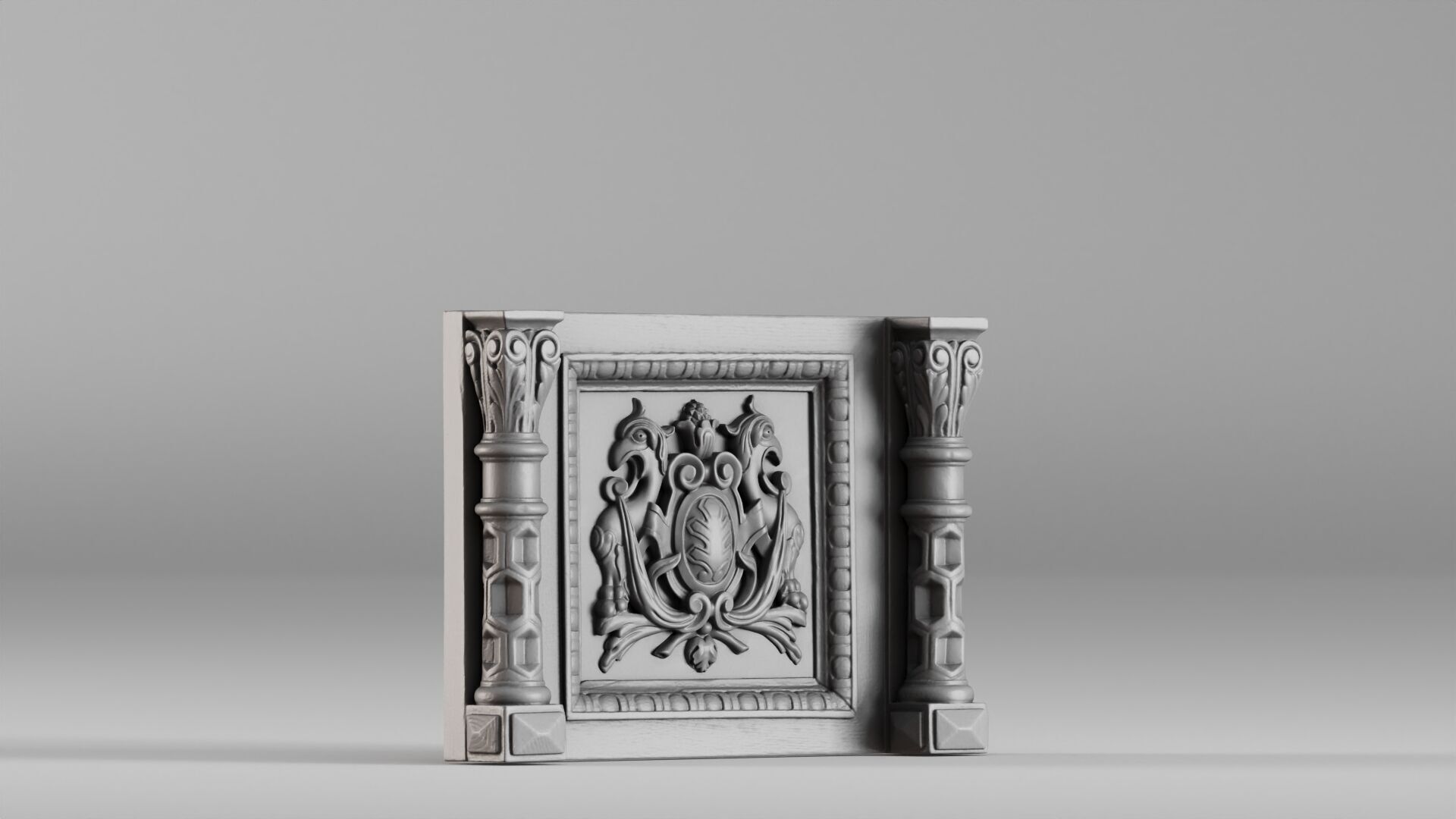 001582 Architectural Element 3D print model_3