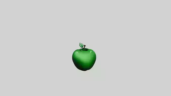 Cartoon Green Apple