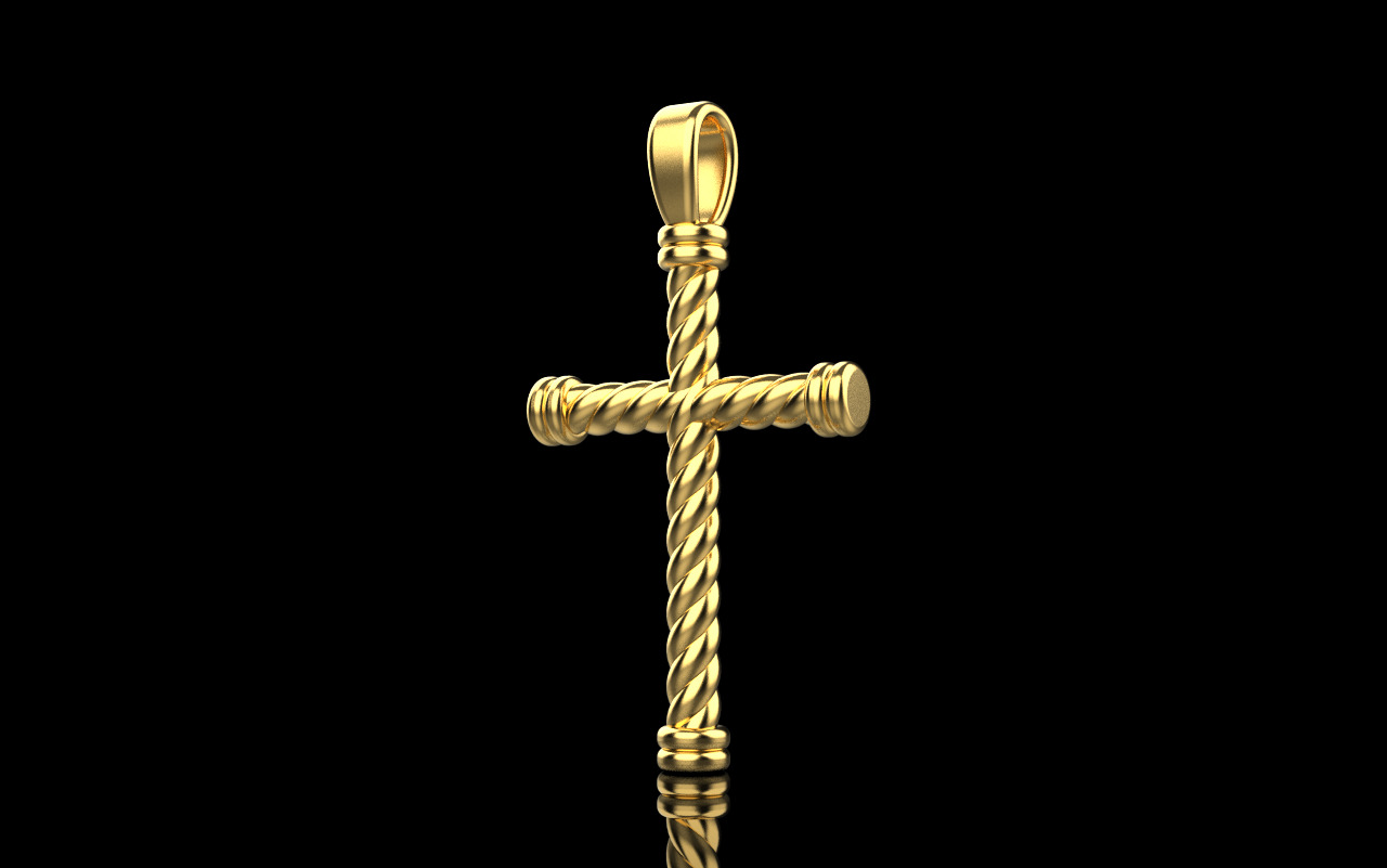 rope cross model 693 3D print model_31