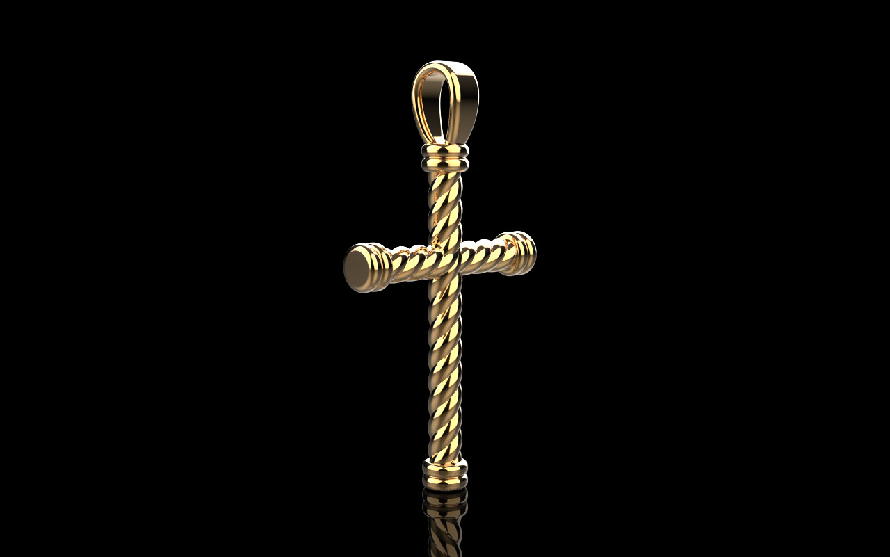 rope cross model 693 3D print model_1